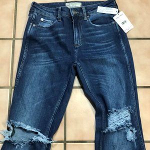 Free People Authentic Ripped Flare Jeans NWT